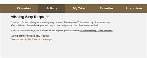 marriott missing stay request